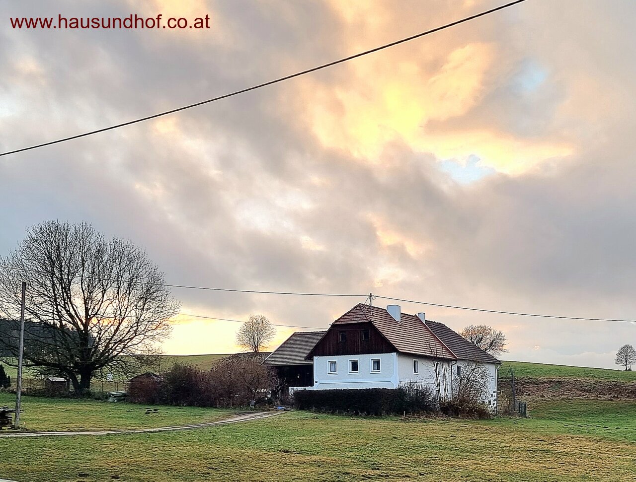 Schenkenfelden: Ehemaliges Sacherl in Ortsrandlage auf 4.200 m² landwirtschaftlicher Nutzfläche 