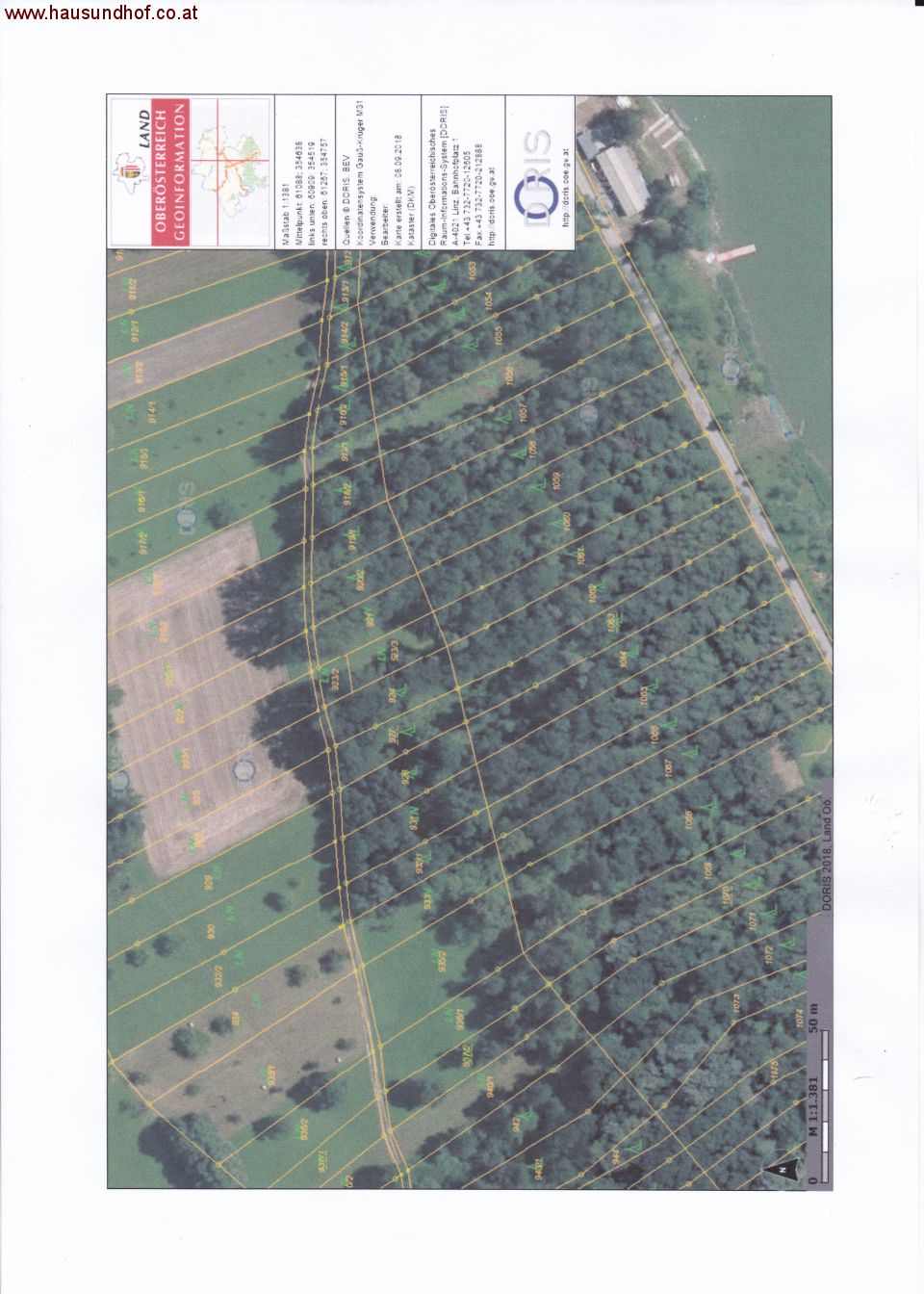 Ottensheim: Landwirtschaftliches Grundstück mit Wald 